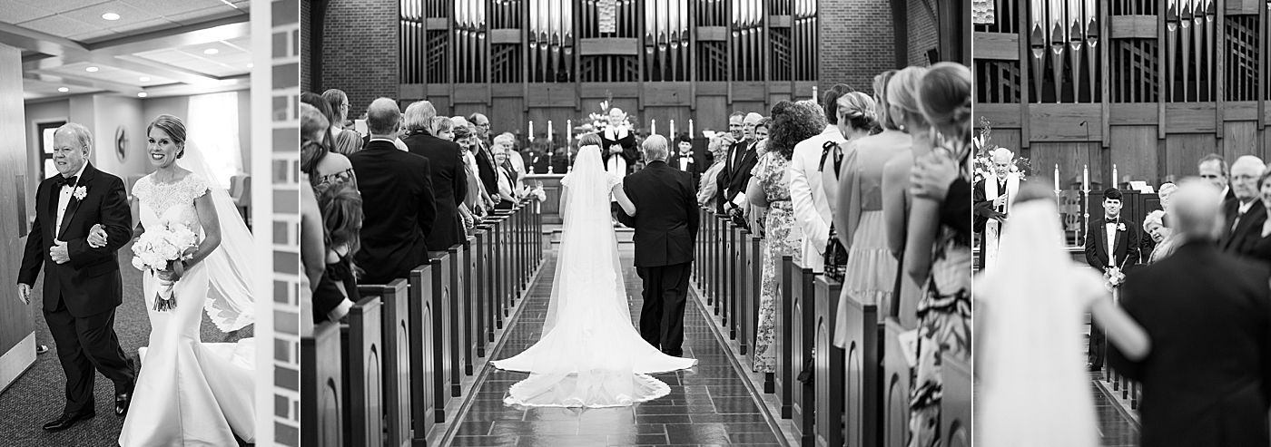 Black and white details of during their Simple Southern Country Club Wedding | Image by Annie Laura Photo
