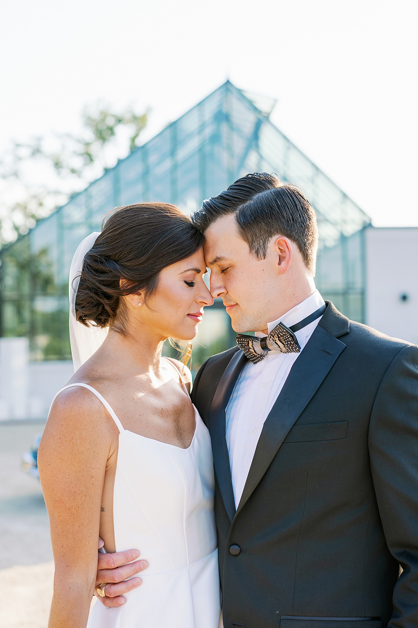 Bride and groom nose to nose | Photo by Annie Laura Photo