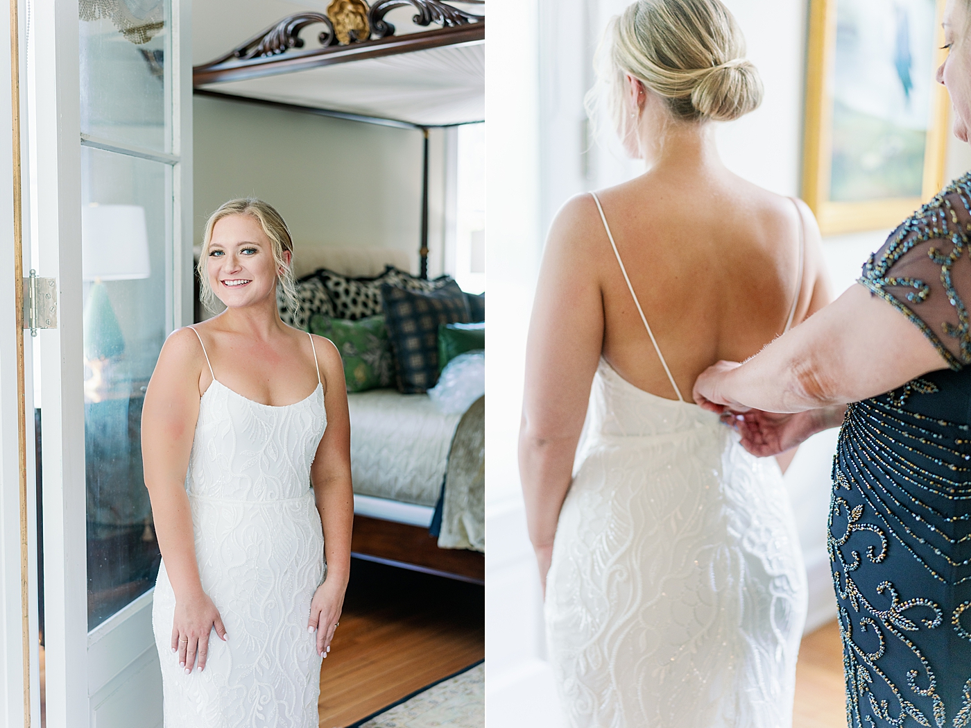 Bride standing in a doorway | Images by Annie Laura Photography