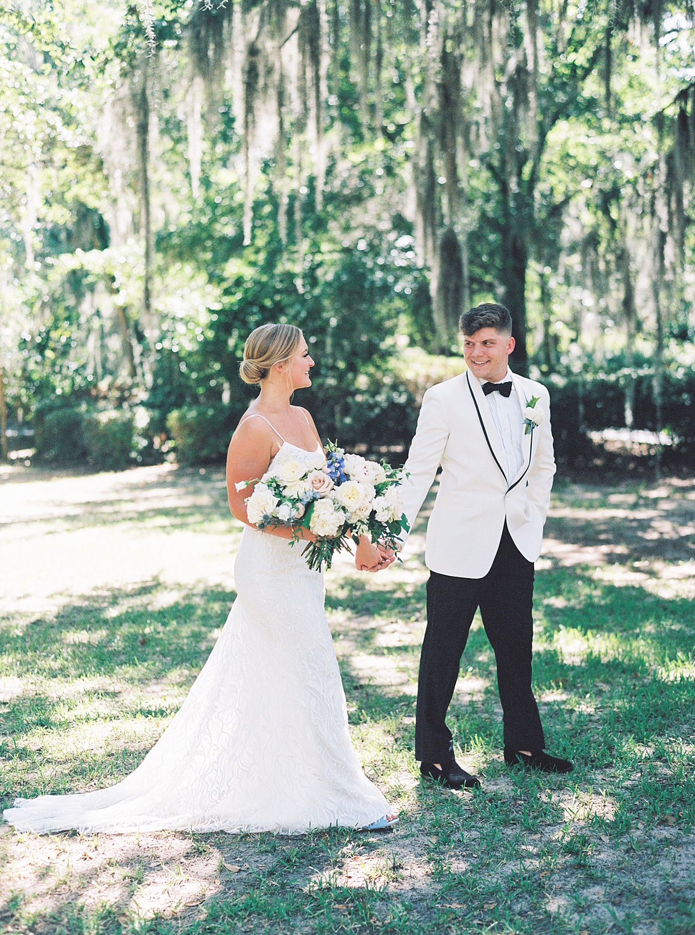 Bride and groom after their first look | Images by Annie Laura Photography