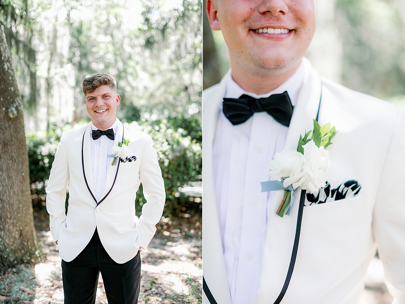 Groom's portraits during Elegant Grandmillenial Charleston Wedding | Images by Annie Laura Photography
