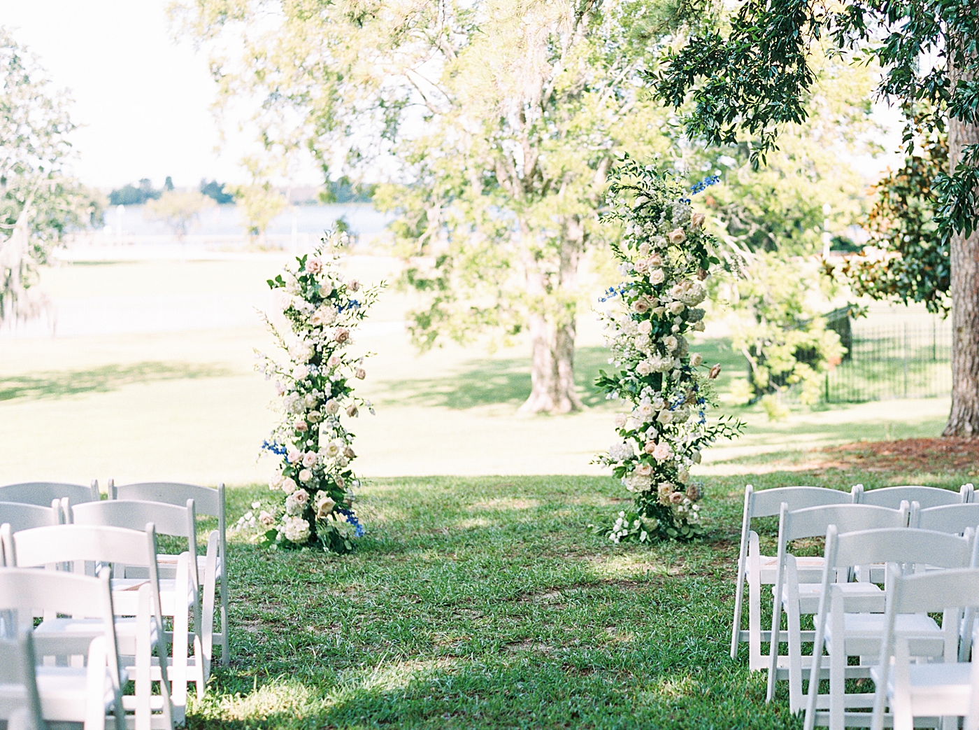Ceremony setup for outdoor wedding | Images by Annie Laura Photography