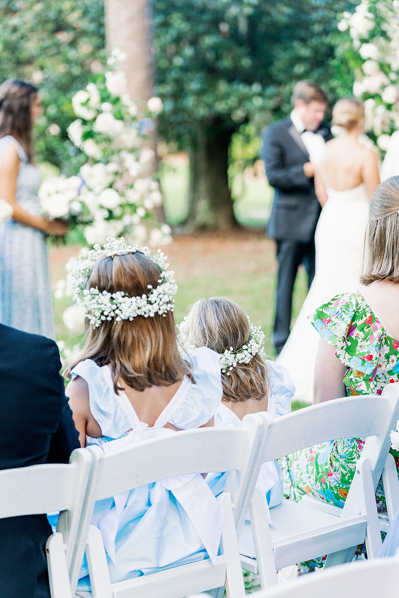 Flower girls during ceremony | Images by Annie Laura Photography