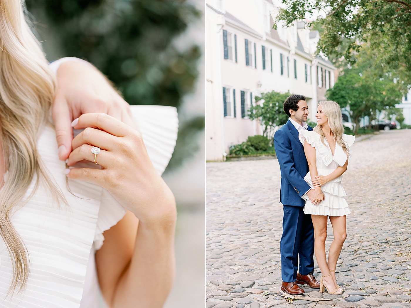 Detail of couple holding hands and brides ring | Image by Annie Laura Photo
