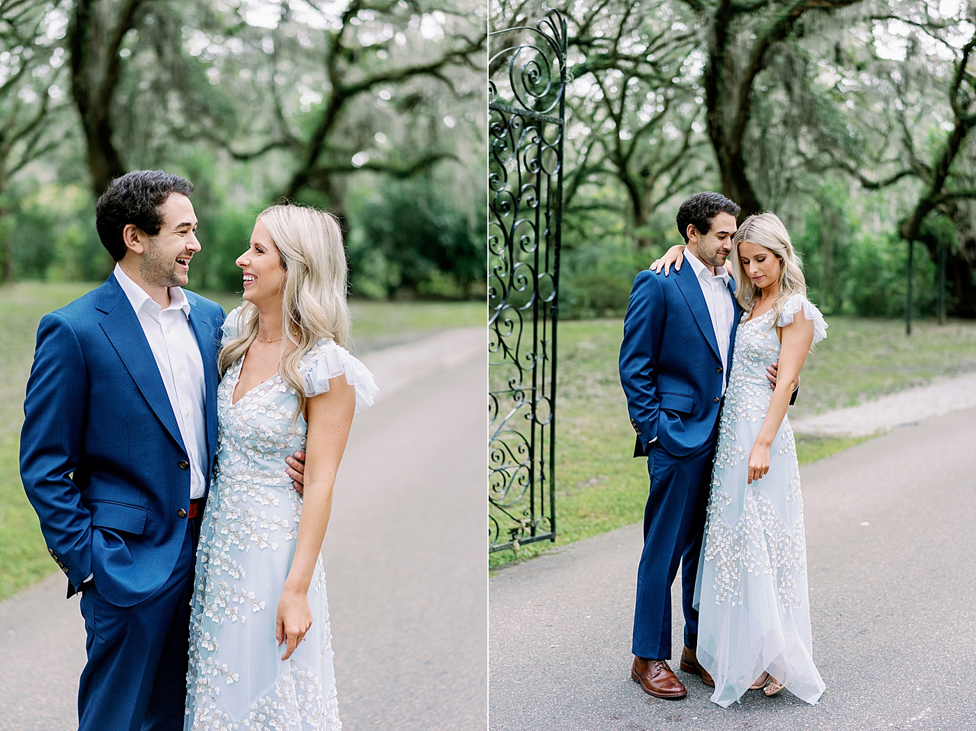 Couple embracing at Legare Waring House | Intimate Charleston Engagement Session with Annie Laura Photo