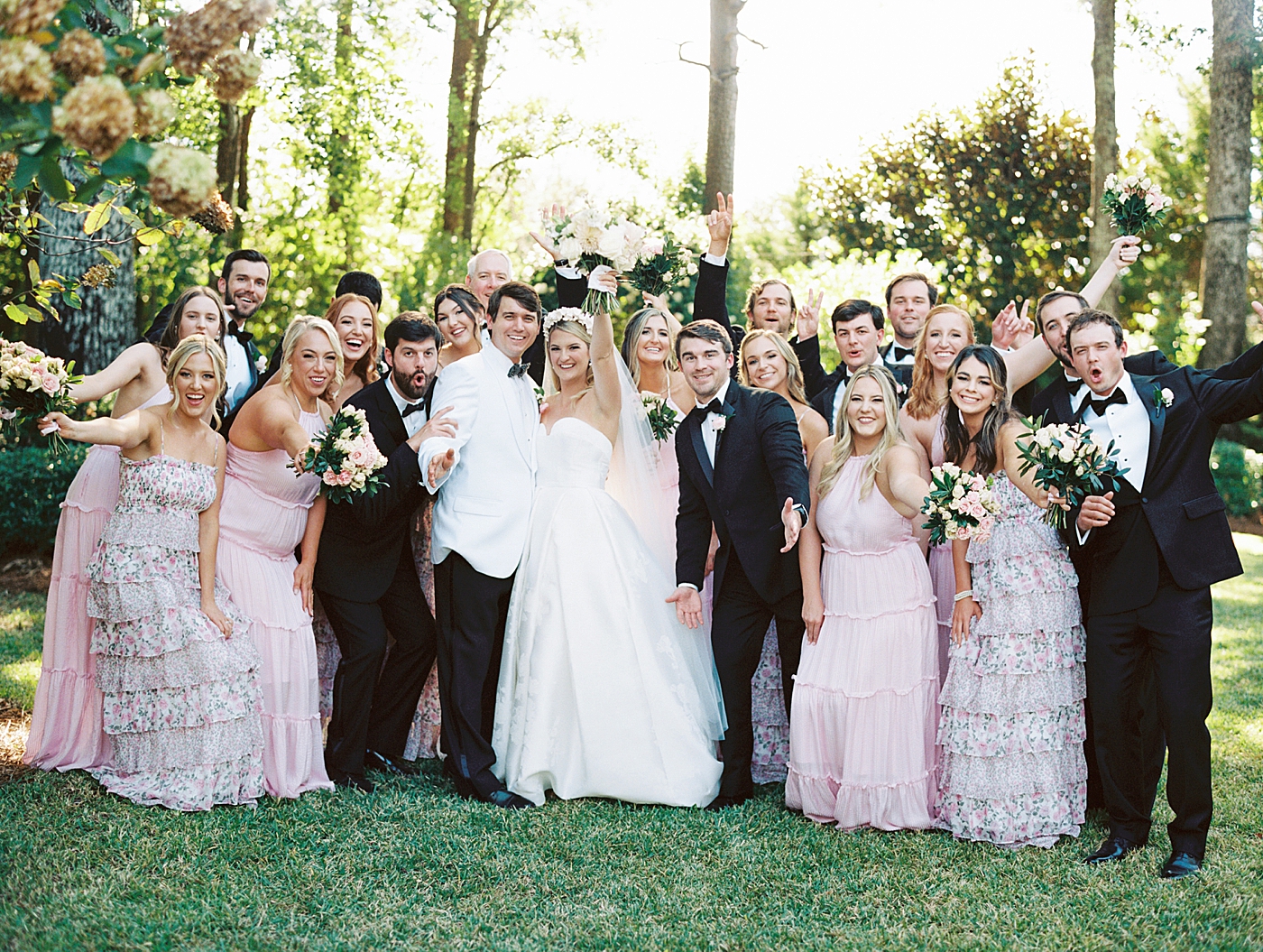 during Butterfly Inspired Backyard Wedding | Image by Annie Laura Photo