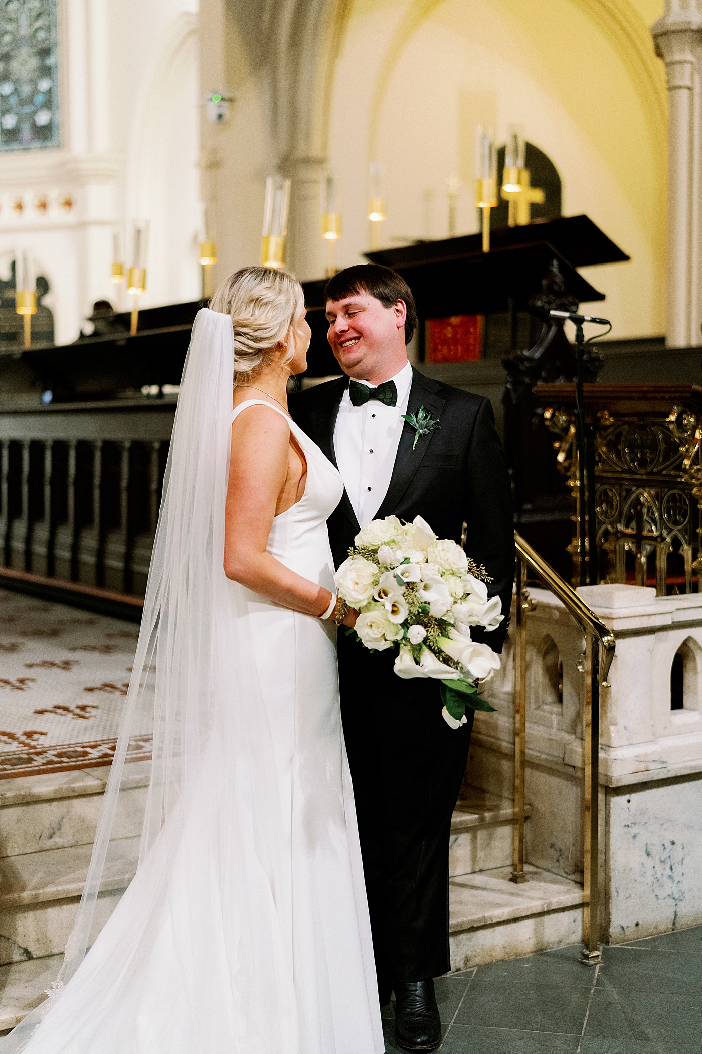 during their Winter Wedding in Columbia | Image by Annie Laura Photo